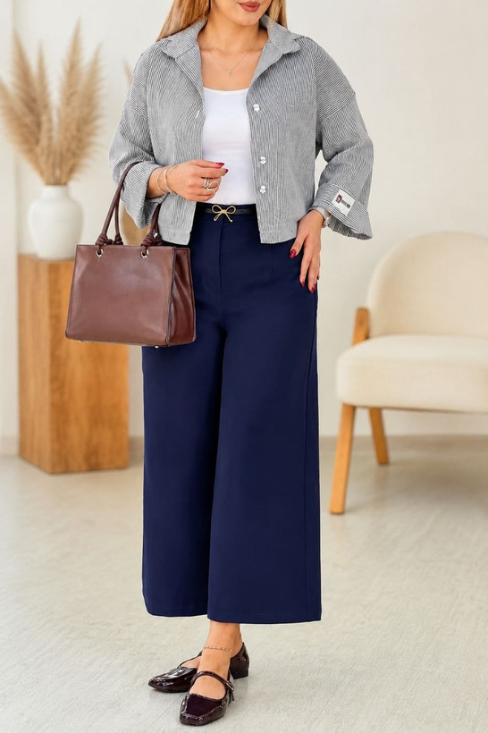 شلوار پارچه ای واید بگ زنانه مازراتی مشکی